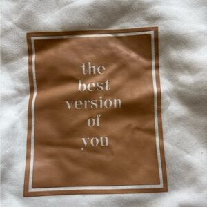 Inspirational Tan and White shirt